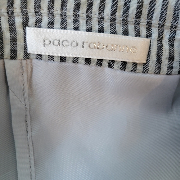 Paco Robanne Seersucker Striped Men's Blazer Grey Size 40S? see measurements - Picture 9 of 13